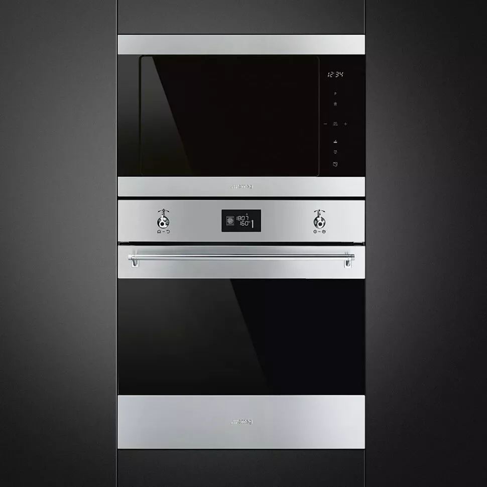 Smeg выпустил новую линейку микроволновых печей с функцией гриля и конвекции